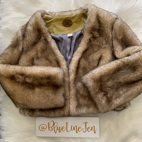 Anthropologie Jackets & Blazers - Idra Faux Fur Cropped Jacket